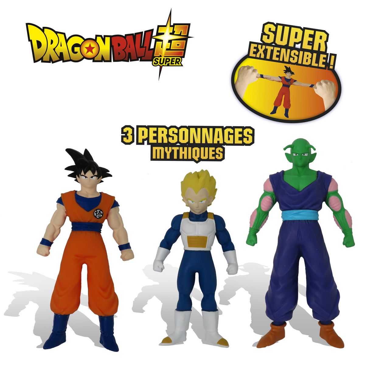 SILVERLIT Pack de 3 figurines Monster Flex Dragon Ball