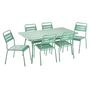 Voir la diapositive 3 : GARDENSTAR Table de jardin - Acier - vert