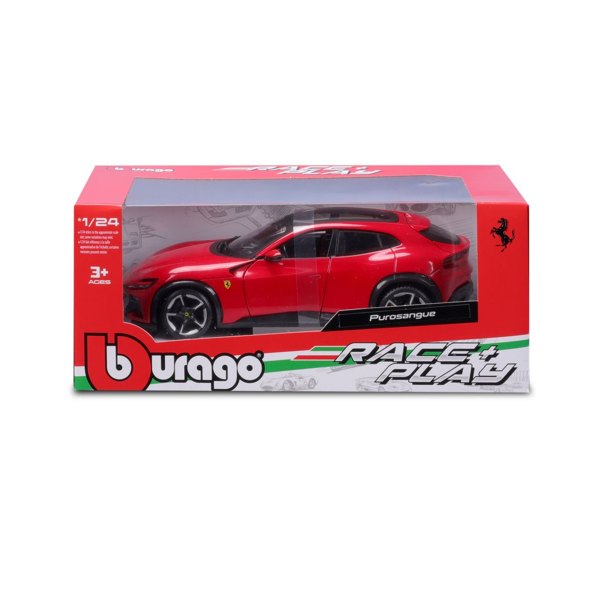 BBURAGO Véhicule Ferrari - Purosangue Suv 2022 - Rouge 1/24