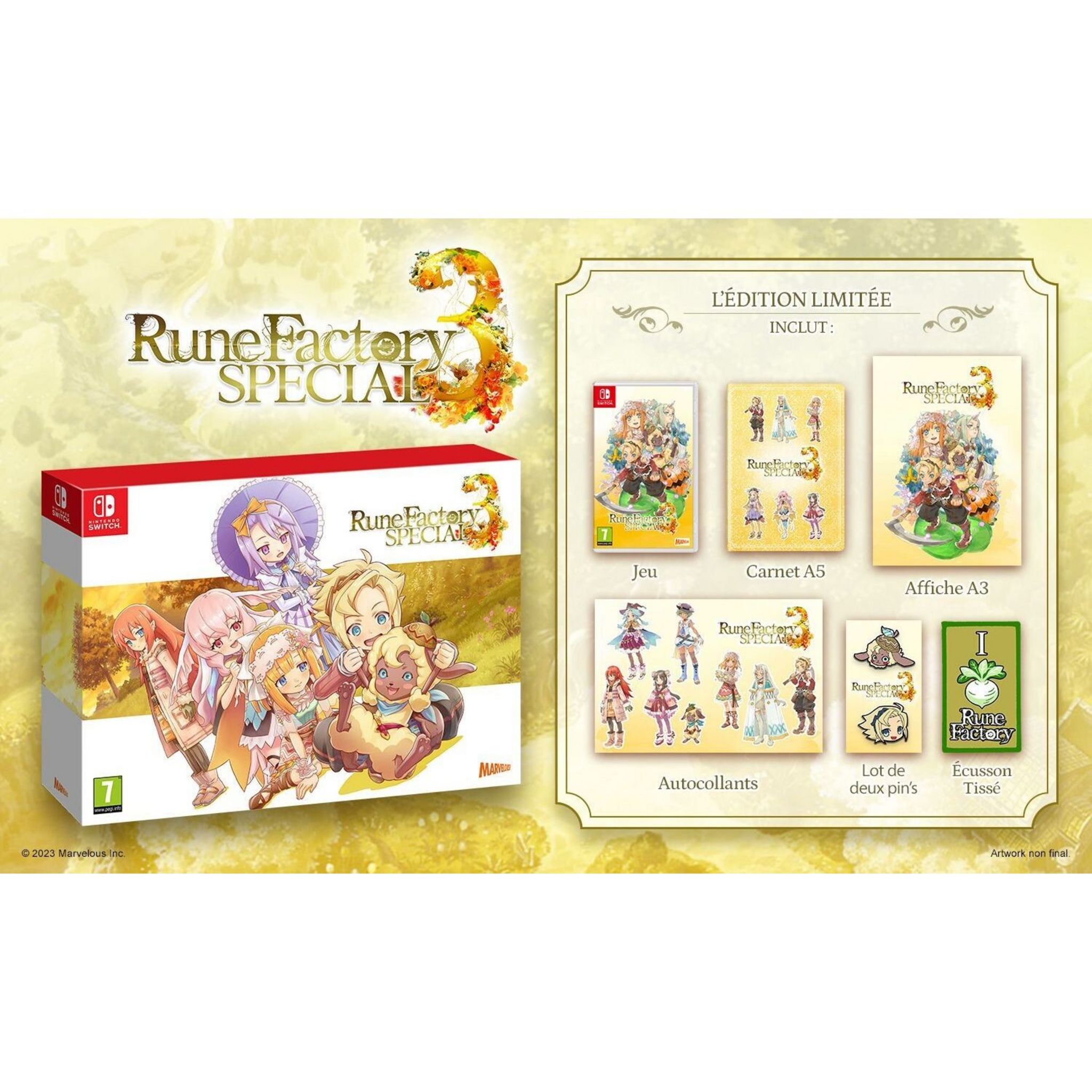 Voir la diapositive 2 : Rune Factory 3 Special - Golden Memories Edition Nintendo Switch