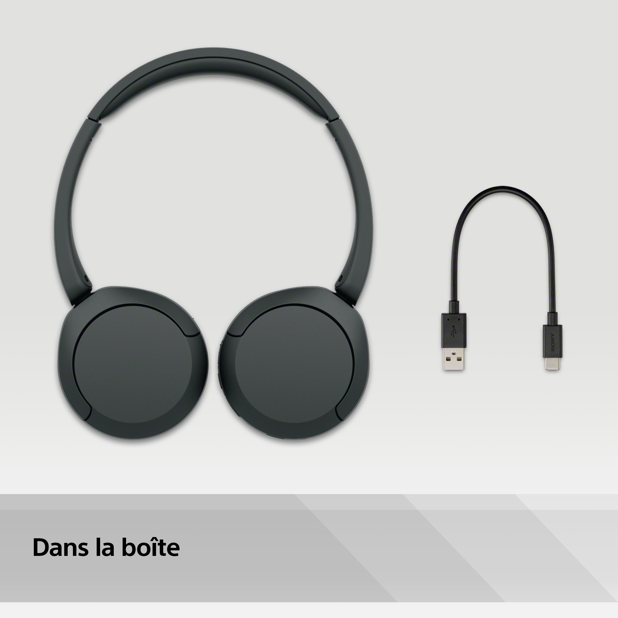 Voir la diapositive 3 : SONY Casque WH CH520 - Noir