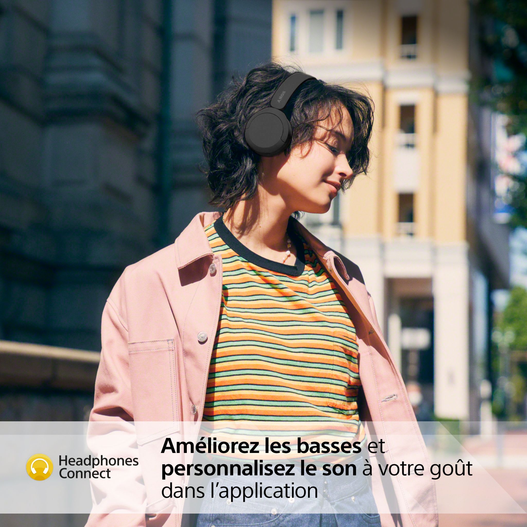 Voir la diapositive 4 : SONY Casque WH CH520 - Noir