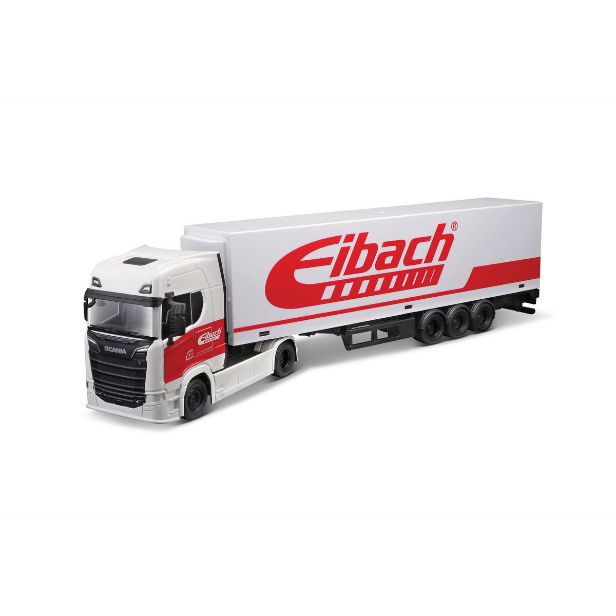 BBURAGO Véhicule Street fire - Camion avec remorque Mercedes Benz 1/43