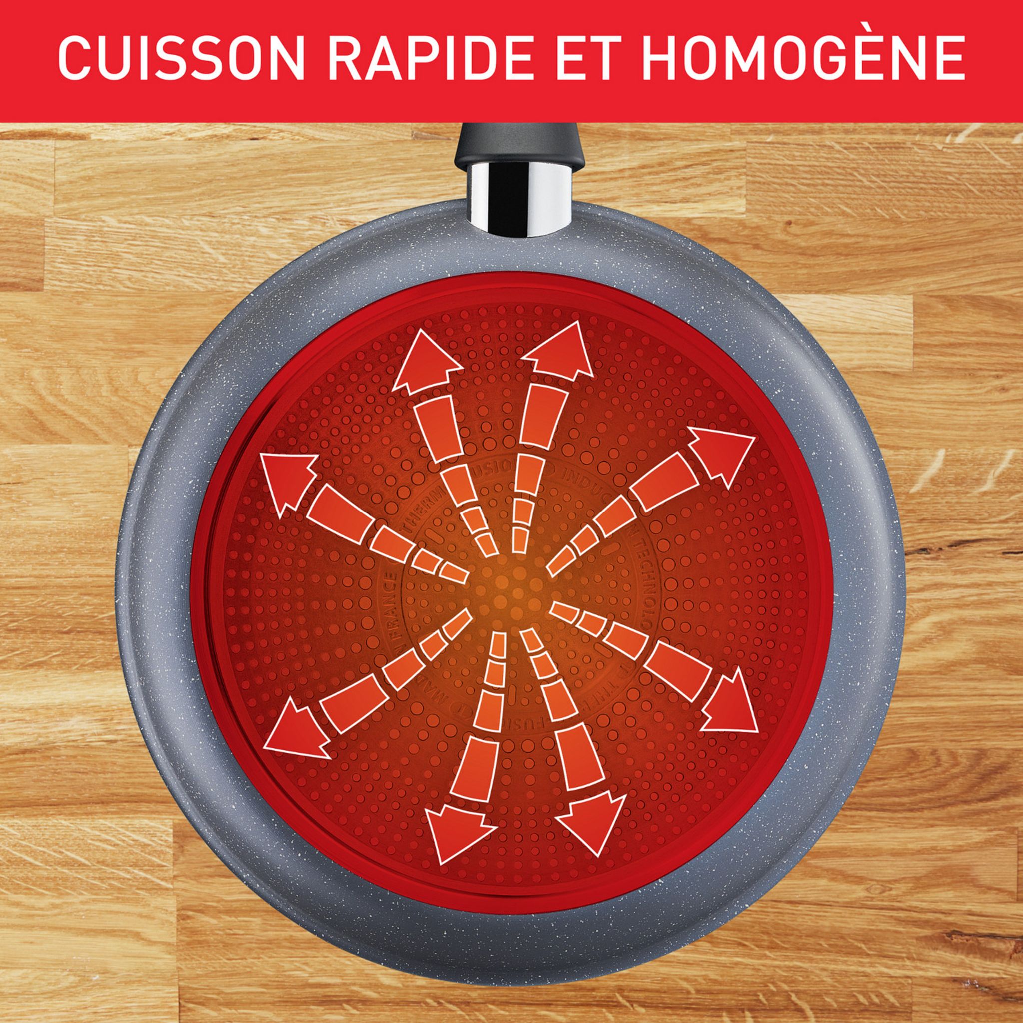 Voir la diapositive 5 : TEFAL Poêle 28cm tous feux dont induction RECYCOOK