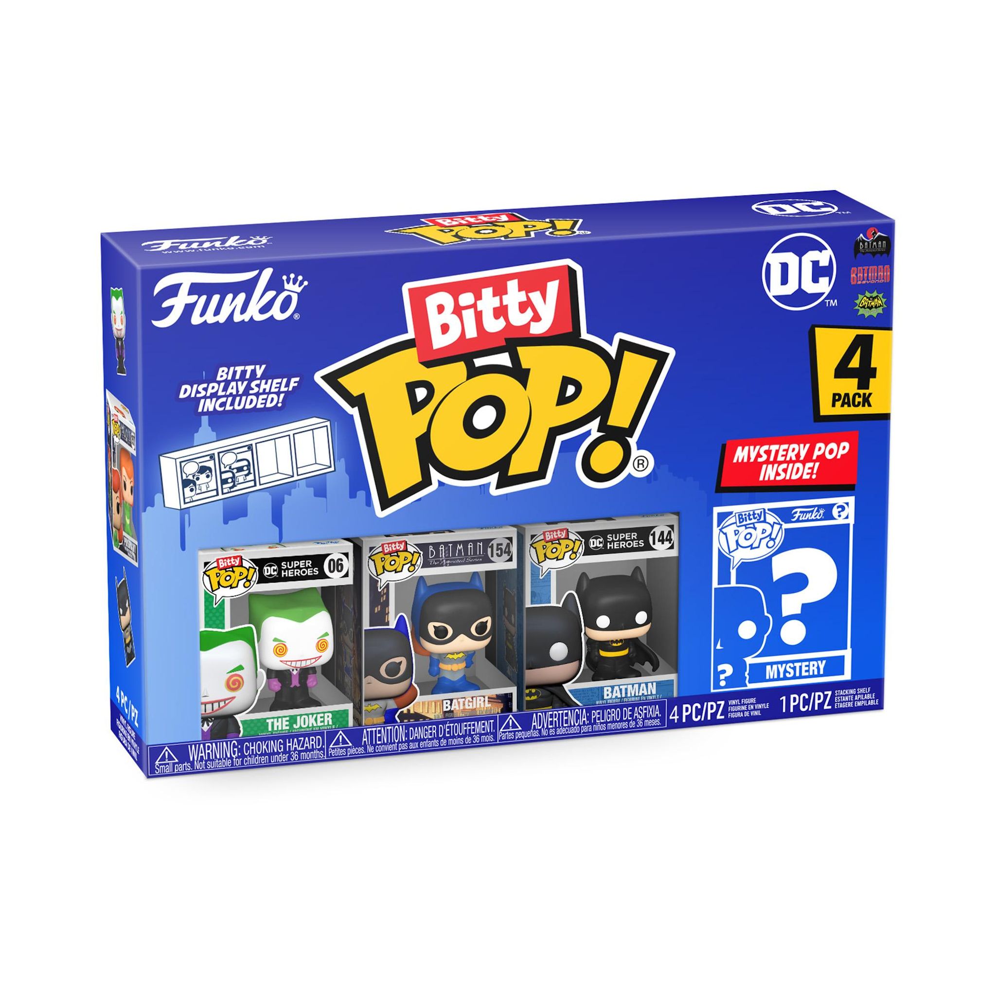 FUNKO Pack de 4 figurines Bitty Pop The Joker DC