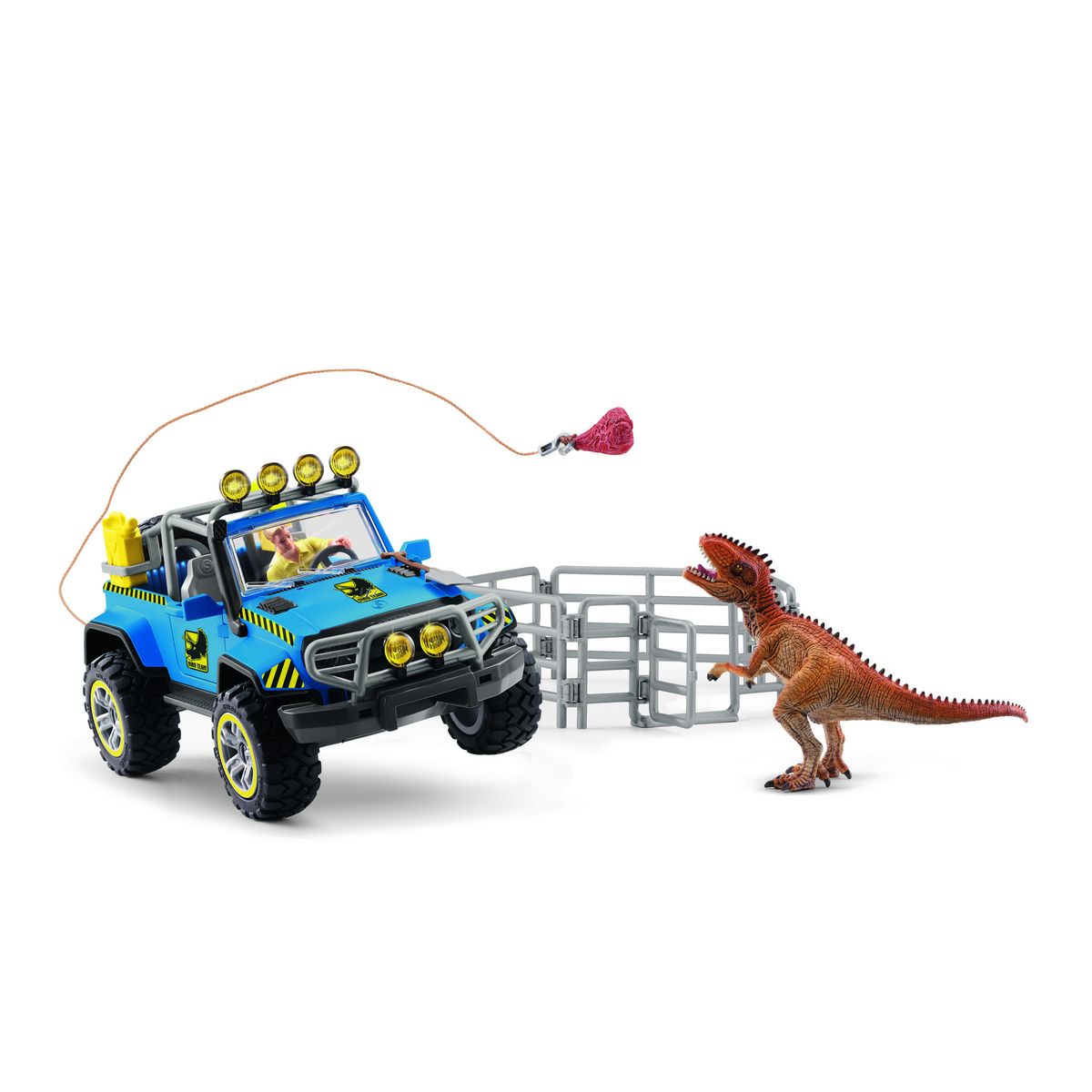 PLAYMOBIL Figurine Voiture Tout Terrain Avec Avant Poste Dino