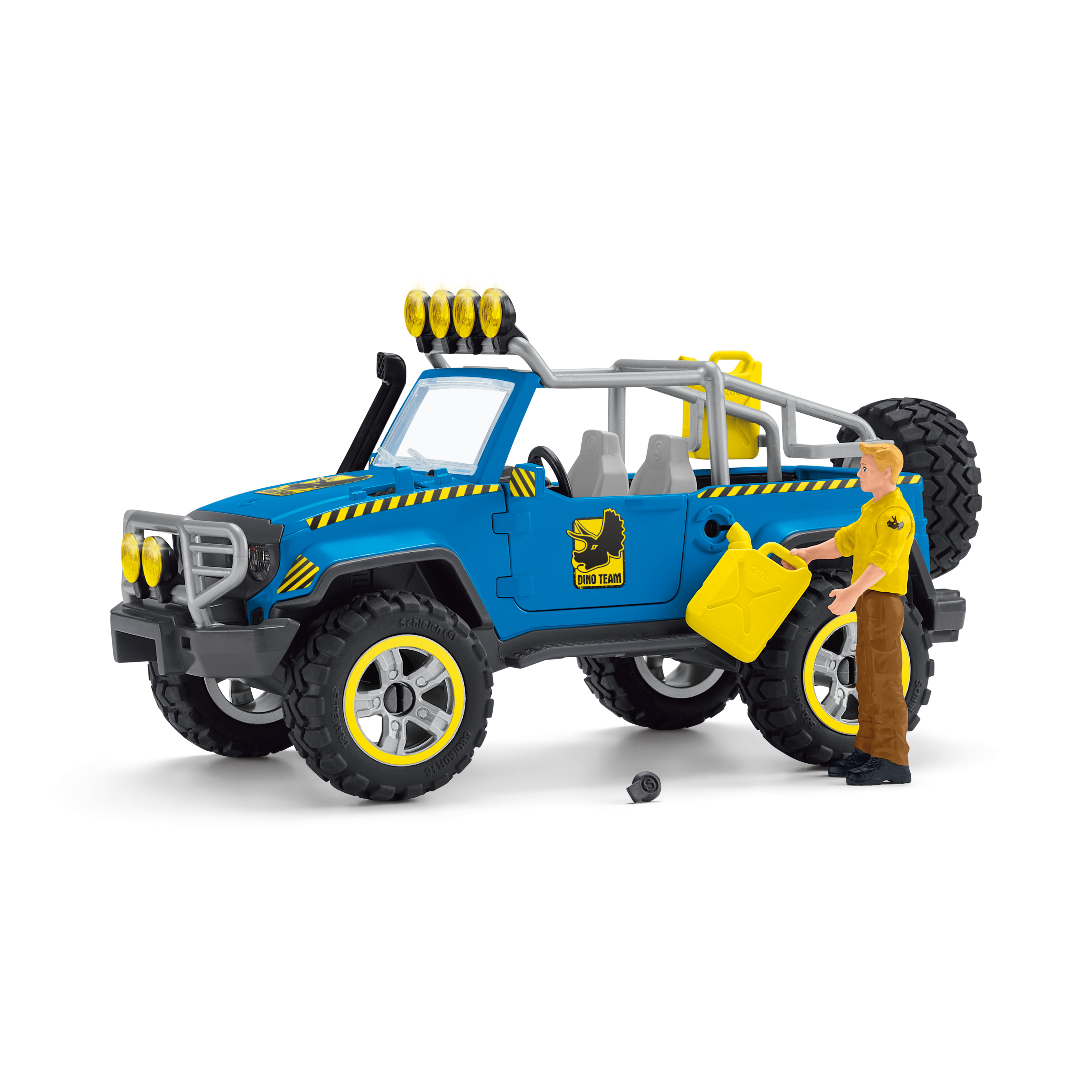 Voir la diapositive 5 : PLAYMOBIL Figurine Voiture Tout Terrain Avec Avant Poste Dino