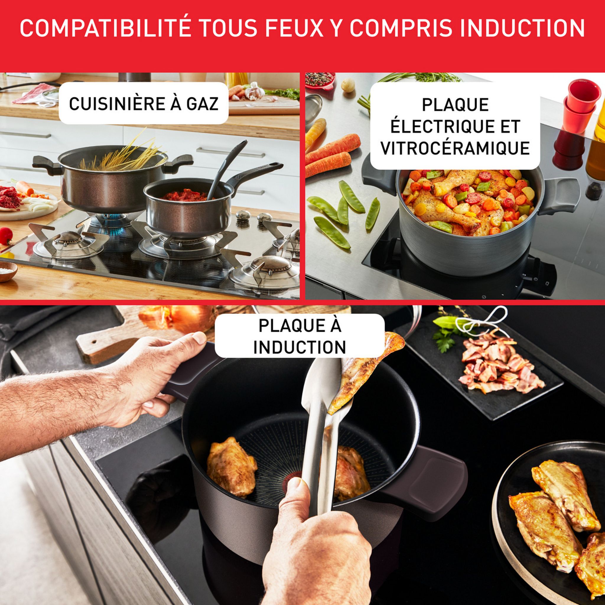 Voir la diapositive 5 : TEFAL Casserole 20cm tous feux dont induction RECYCOOK