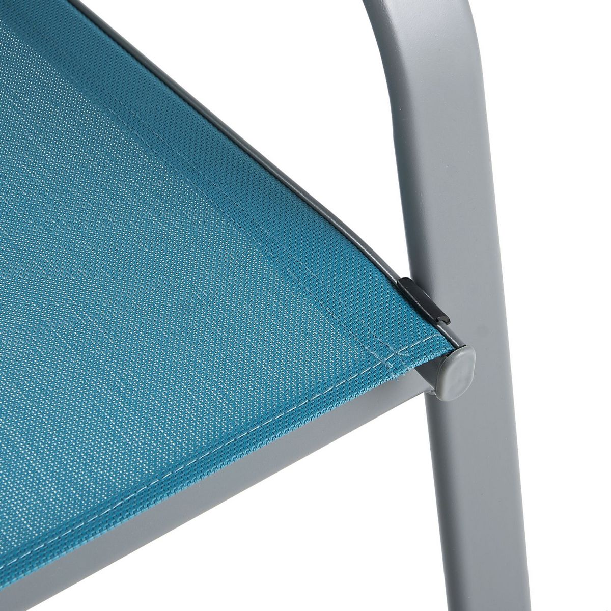 Fauteuil de jardin - Textilène et acier - Crépuscule