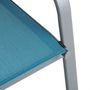 Voir la diapositive 3 : Fauteuil de jardin - Textilène et acier - Crépuscule