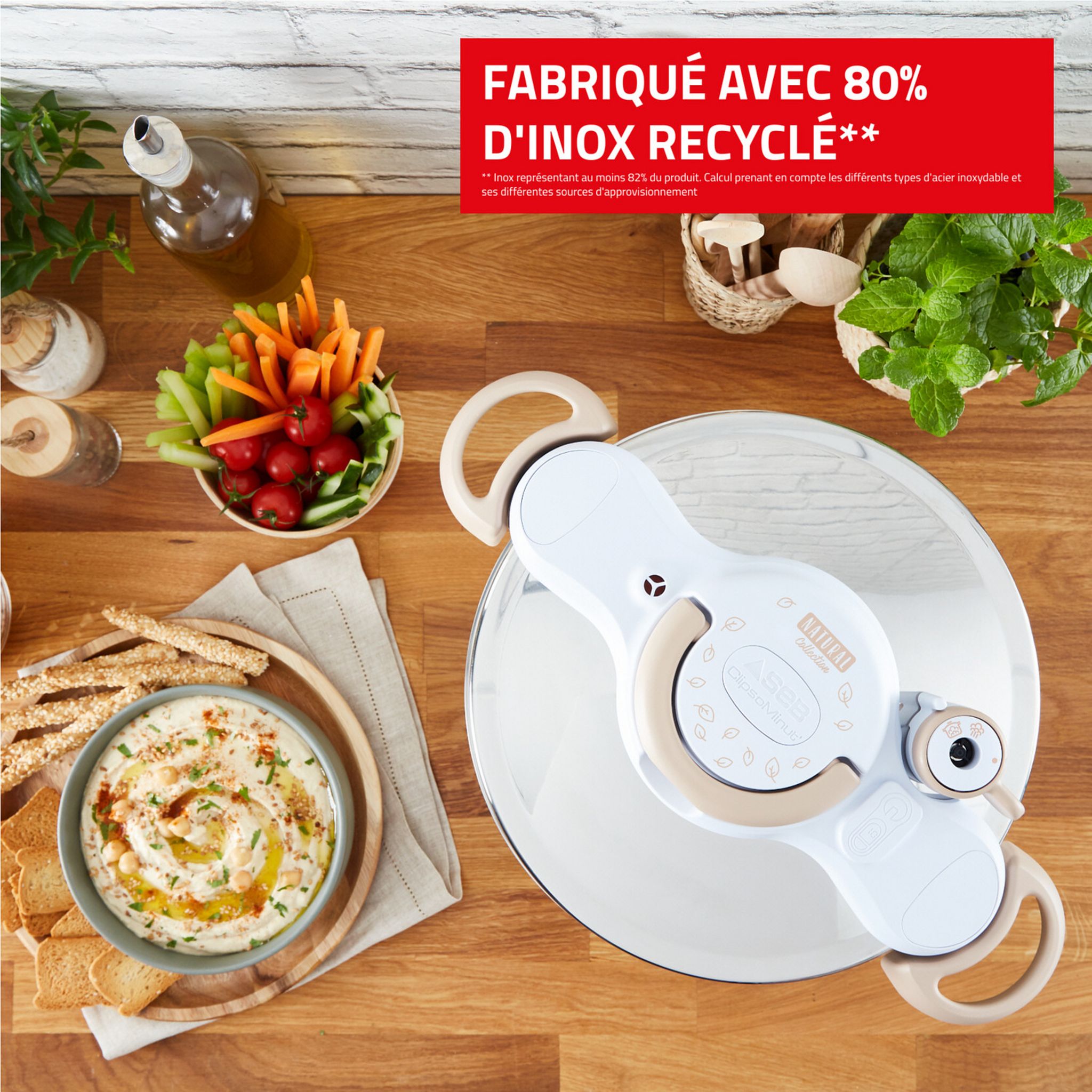 Voir la diapositive 4 : TEFAL Autocuiseur 7,5 litres CLIPSO MINUTE RECYCOOK