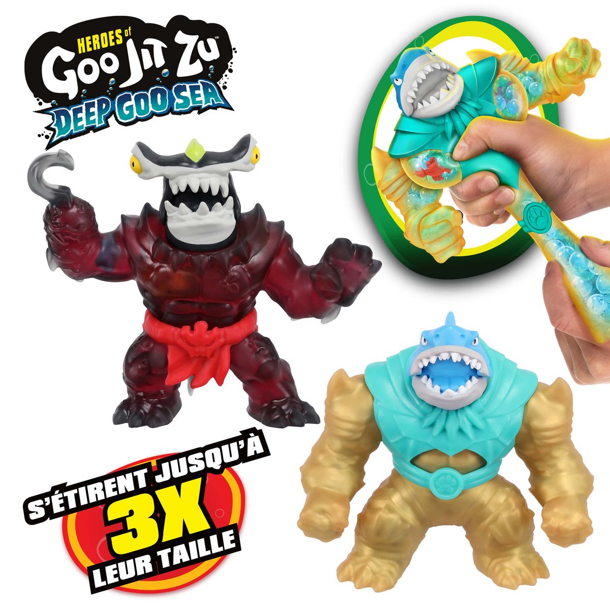 MOOSE Figurines Thrash vs Hammerhead Goo Jit z - 11cm Deep Goo Sea