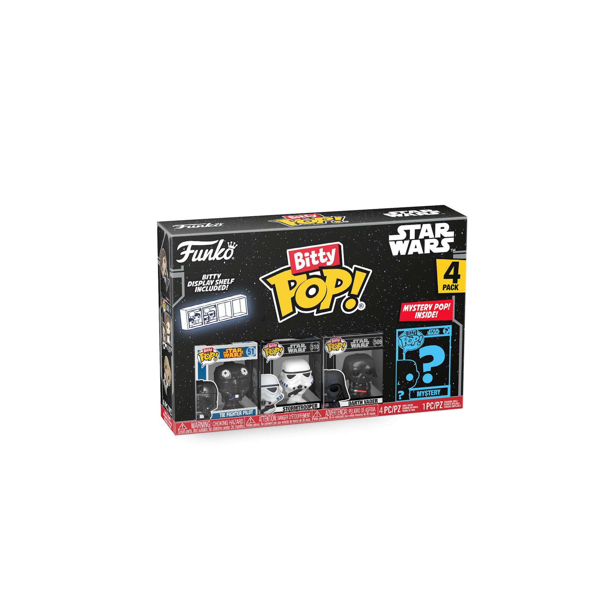 FUNKO Pack de 4 figurines Bitty Pop Star Wars Dark Vador