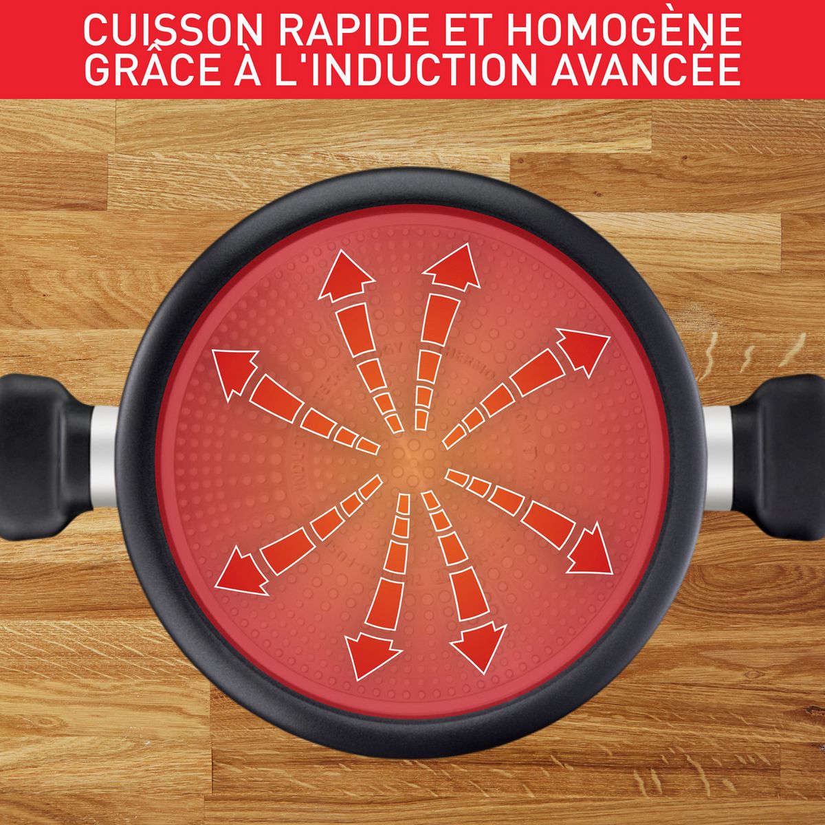 TEFAL Faitout 24cm avec couvercle en verre tous feux dont induction RECYCOOK