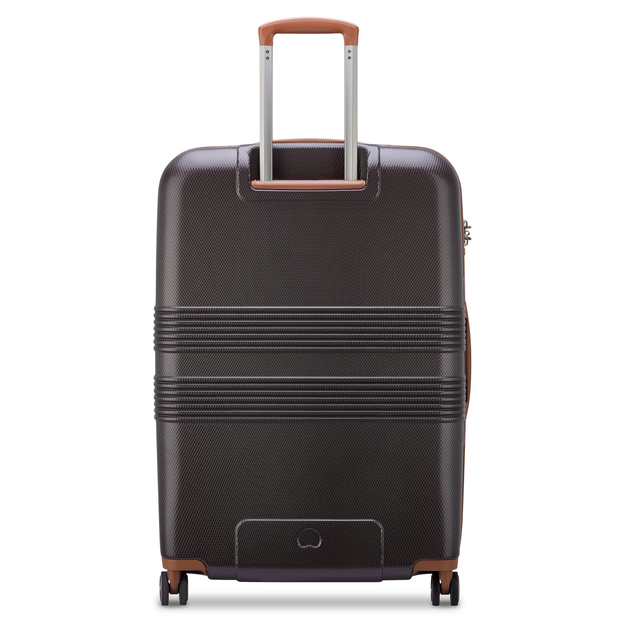 Voir la diapositive 4 : DELSEY Valise Flanerie ABS 66cm 4 roues directionnelles - Chocolat