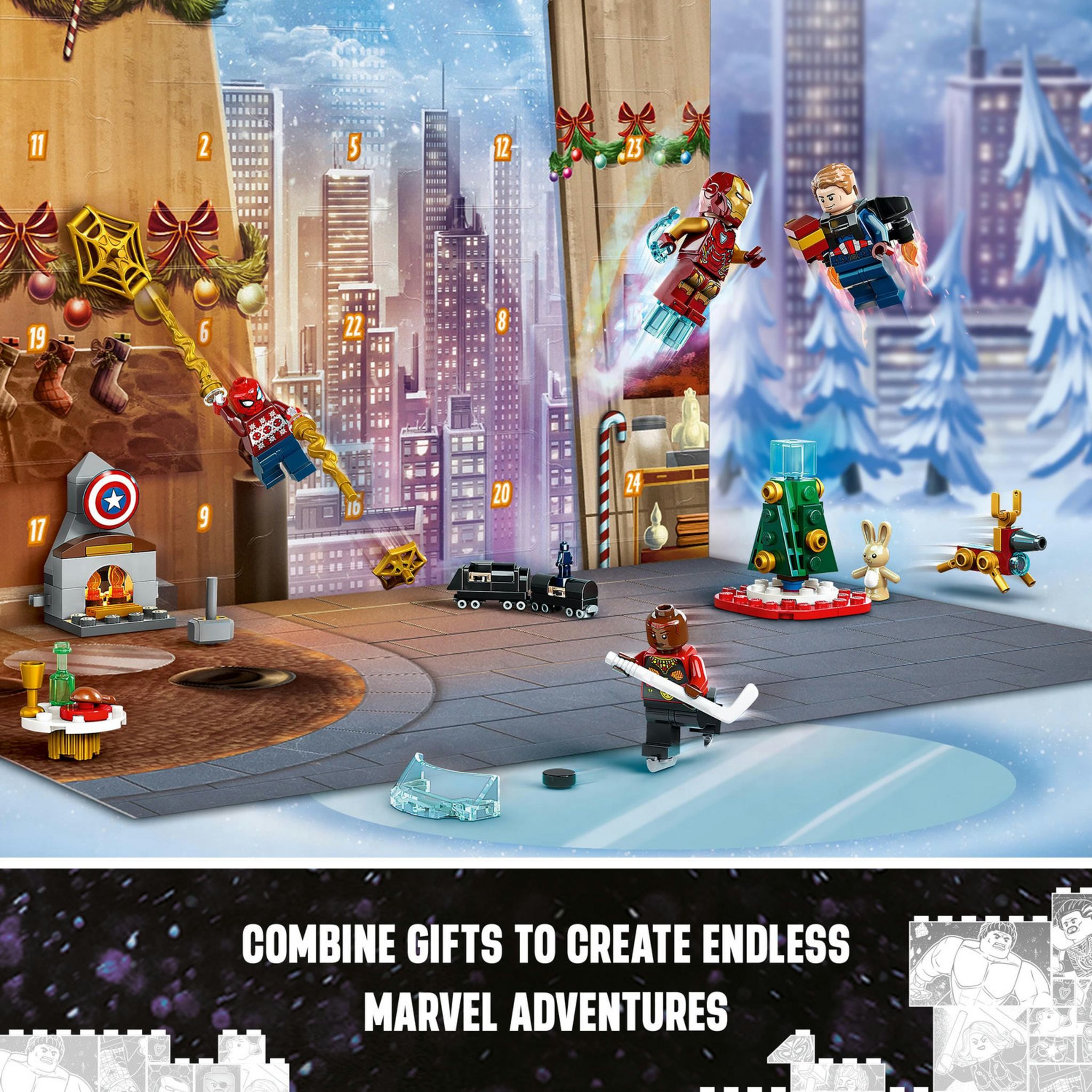 Voir la diapositive 4 : LEGO Marvel 76267 - Calendrier de l Avent