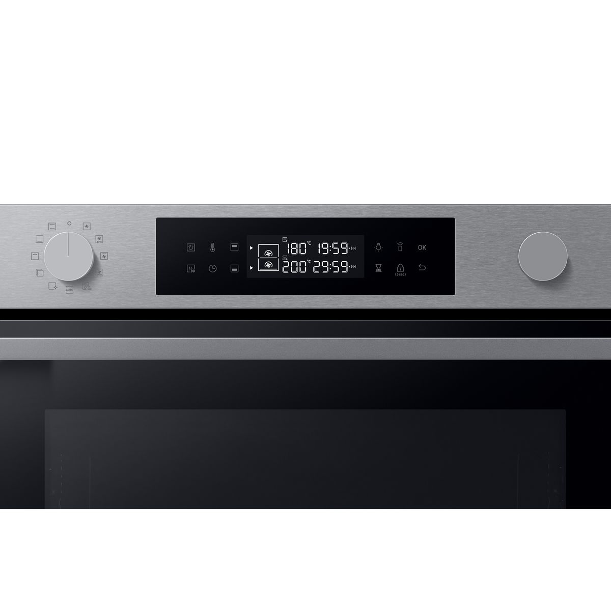 SAMSUNG Four encastrable NV7B44503AS, Multifonction, Nettoyage pyrolyse, A+