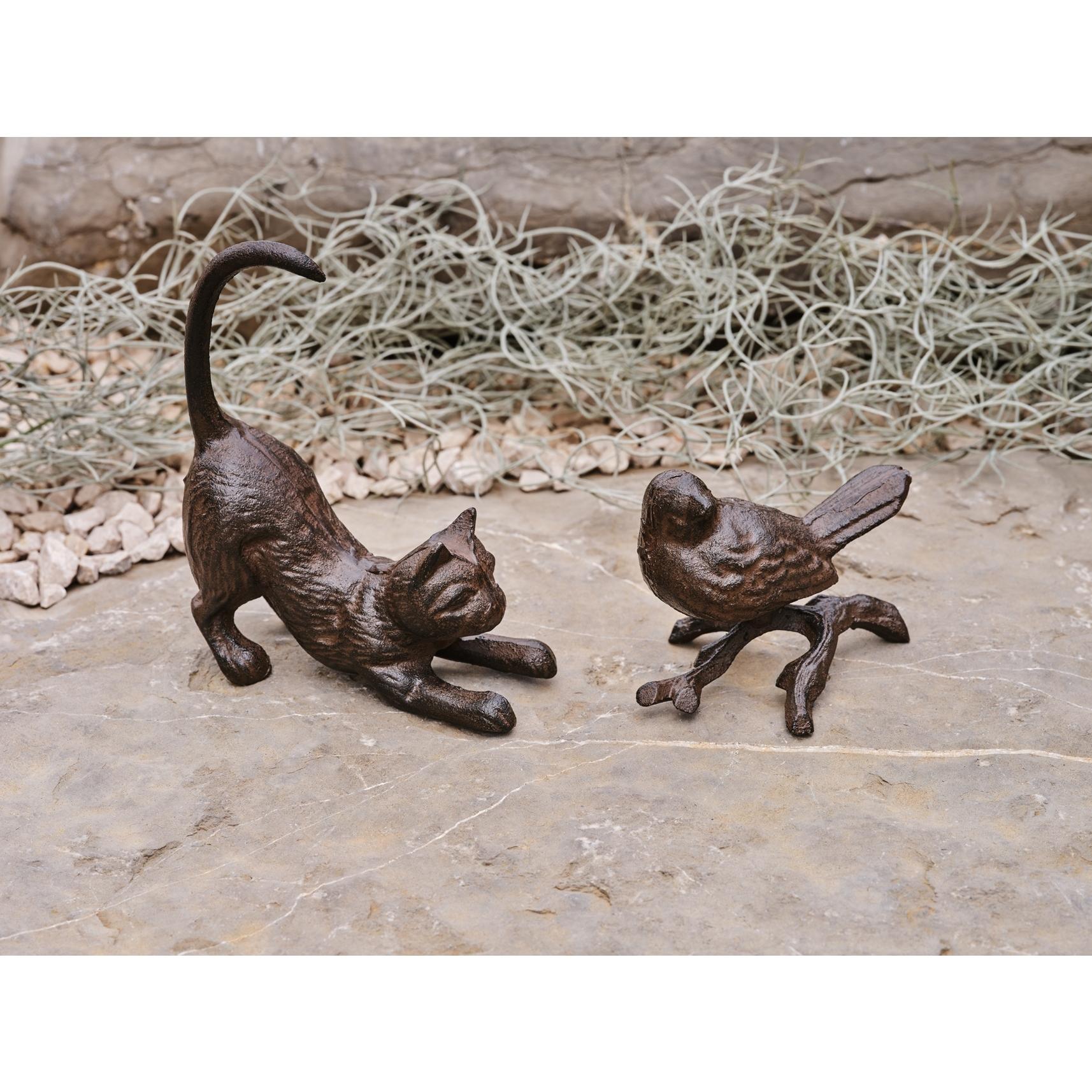Voir la diapositive 2 : GARDENSTAR Oiseau fonte 12 cm