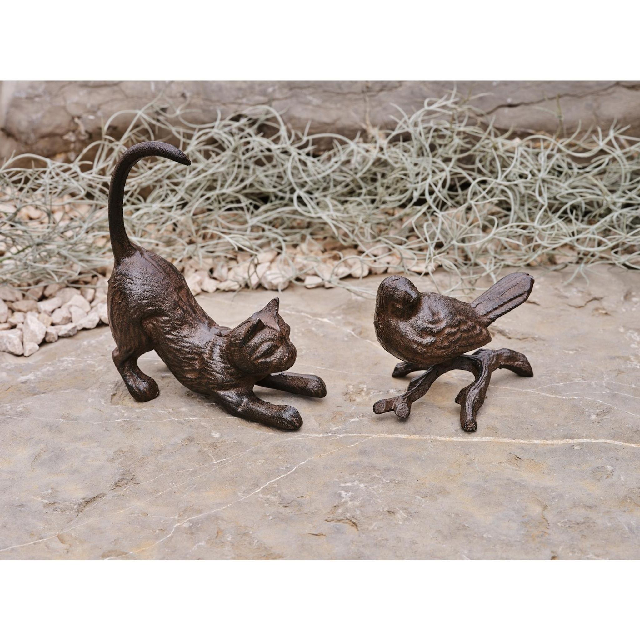 Voir la diapositive 2 : GARDENSTAR Oiseau fonte 12 cm