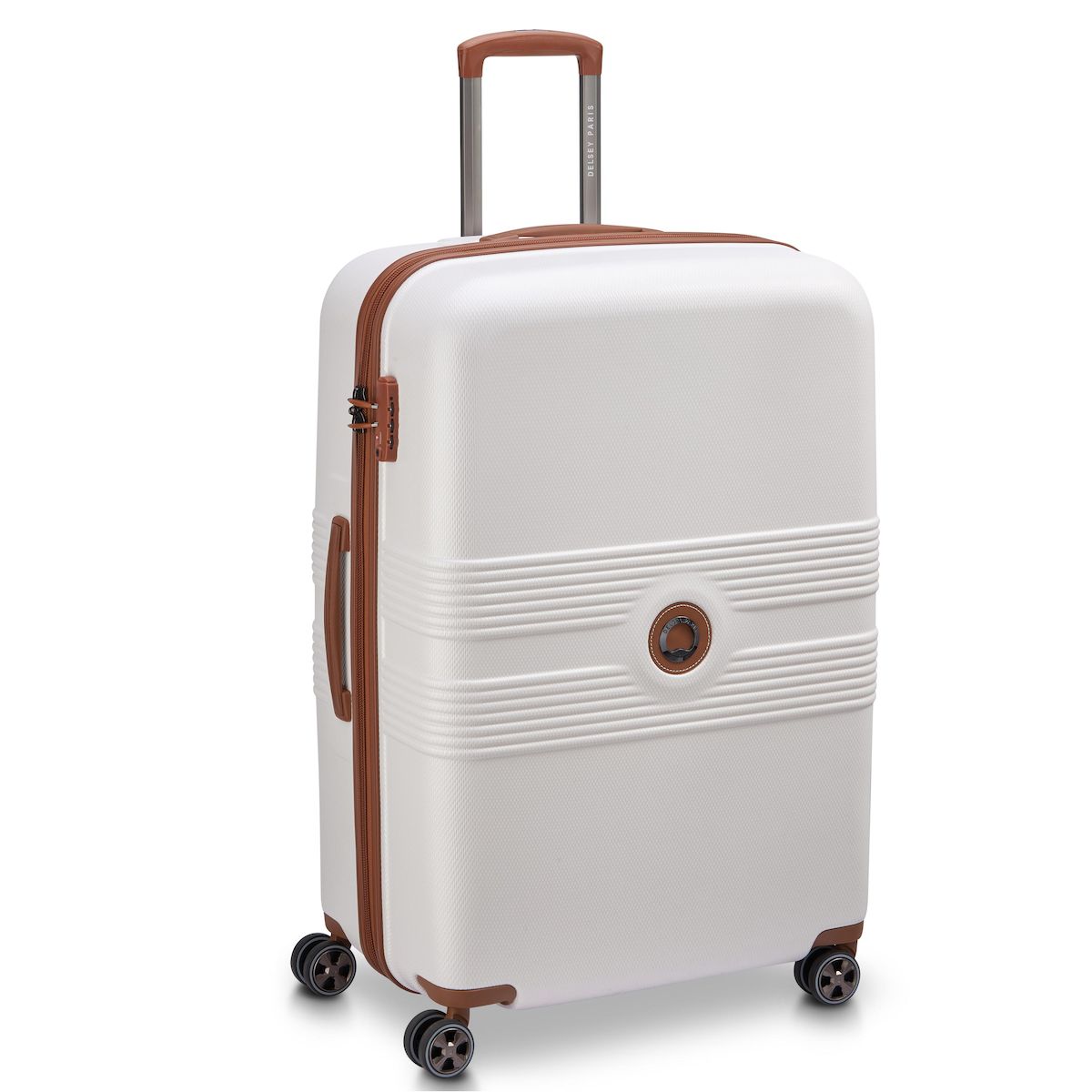 DELSEY Valise Flanerie ABS 55cm 4 roues directionnelles - Ivoire