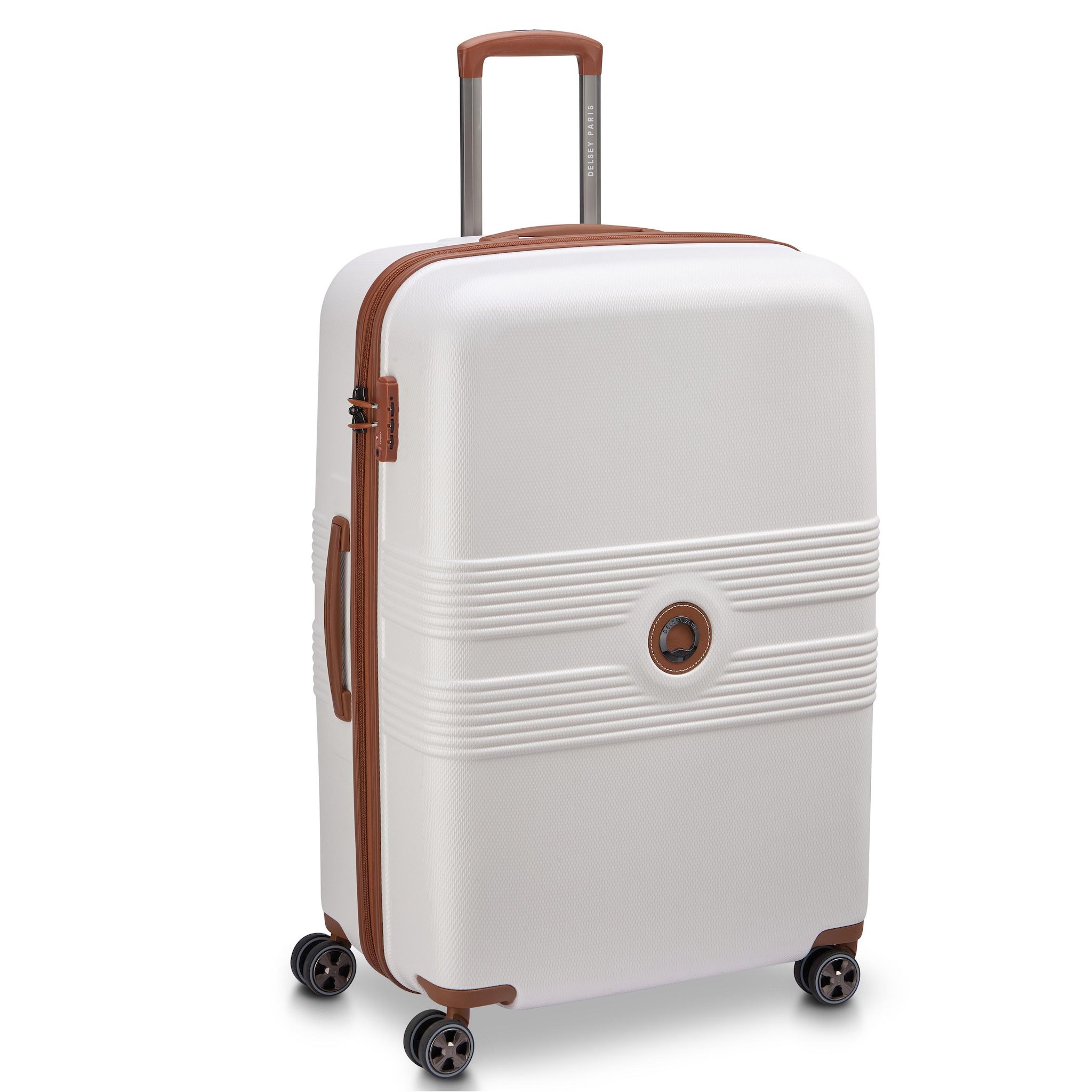 Voir la diapositive 2 : DELSEY Valise Flanerie ABS 55cm 4 roues directionnelles - Ivoire