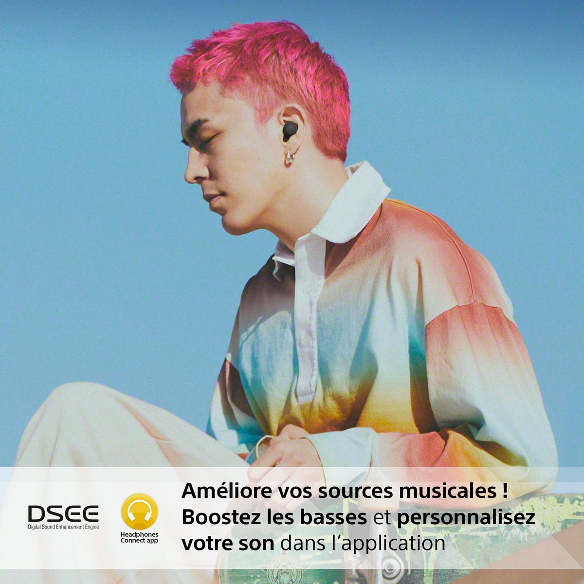 SONY Écouteurs WF C700 - Noir