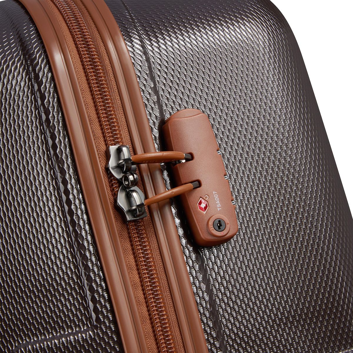 DELSEY Valise Flanerie ABS 55cm 4 roues directionnelles - Chocolat