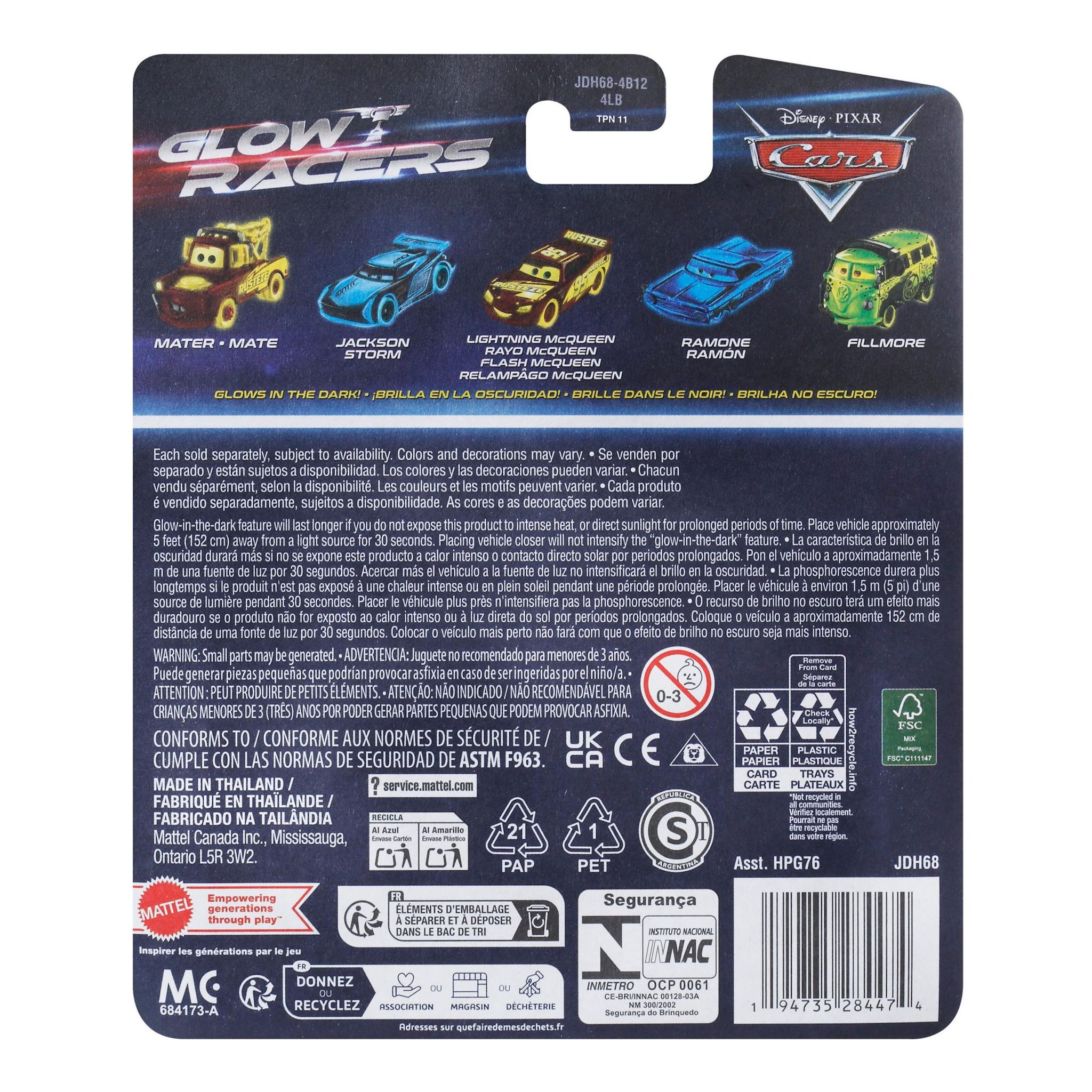 Voir la diapositive 6 : MATTEL GAMES Véhicule Glow Racers