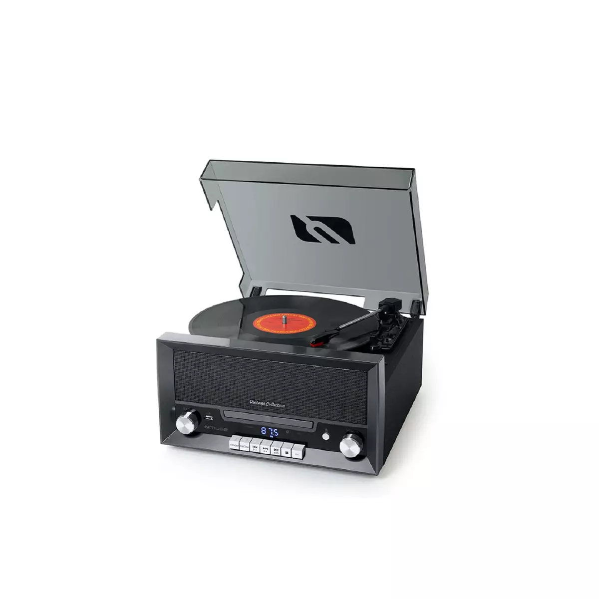 MUSE Micro système CD avec Platine vinyle MT-110DS pas cher 
