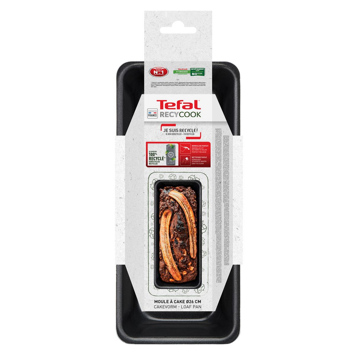 TEFAL Moule à cake rectangulaire 26cm RECYCOOK