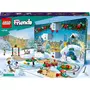 LEGO LEGO Friends 41758 Le Calendrier de l’Avent 2023, avec 24 Cadeaux dont 8 Figurines d'Animaux, 2 Mini-Poupées, Cadeau Noël