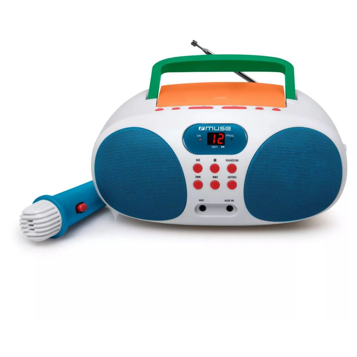 MUSE Radio portable MD 203 KMC + Micro - Muli couleur