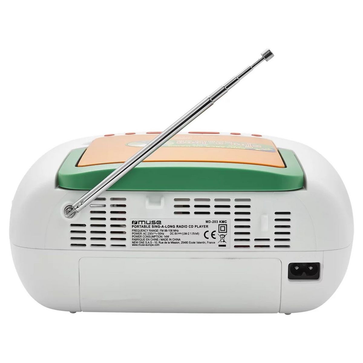 MUSE Radio portable MD 203 KMC + Micro - Muli couleur