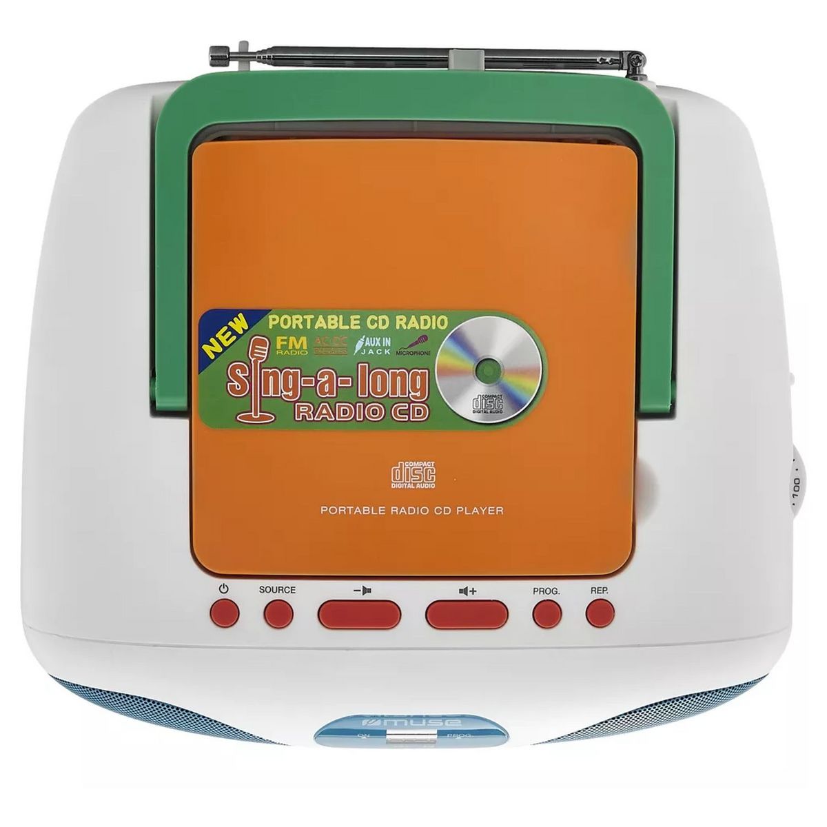 MUSE Radio portable MD 203 KMC + Micro - Muli couleur