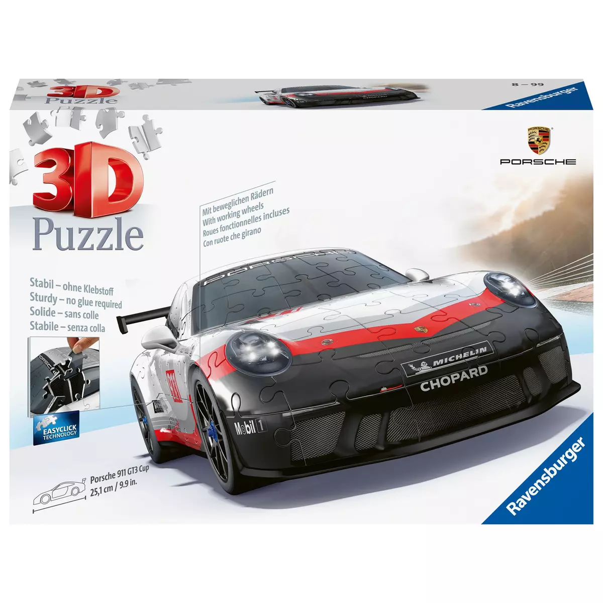 RAVENSBURGER Puzzle 3D Porsche 911 GT3 Cup
