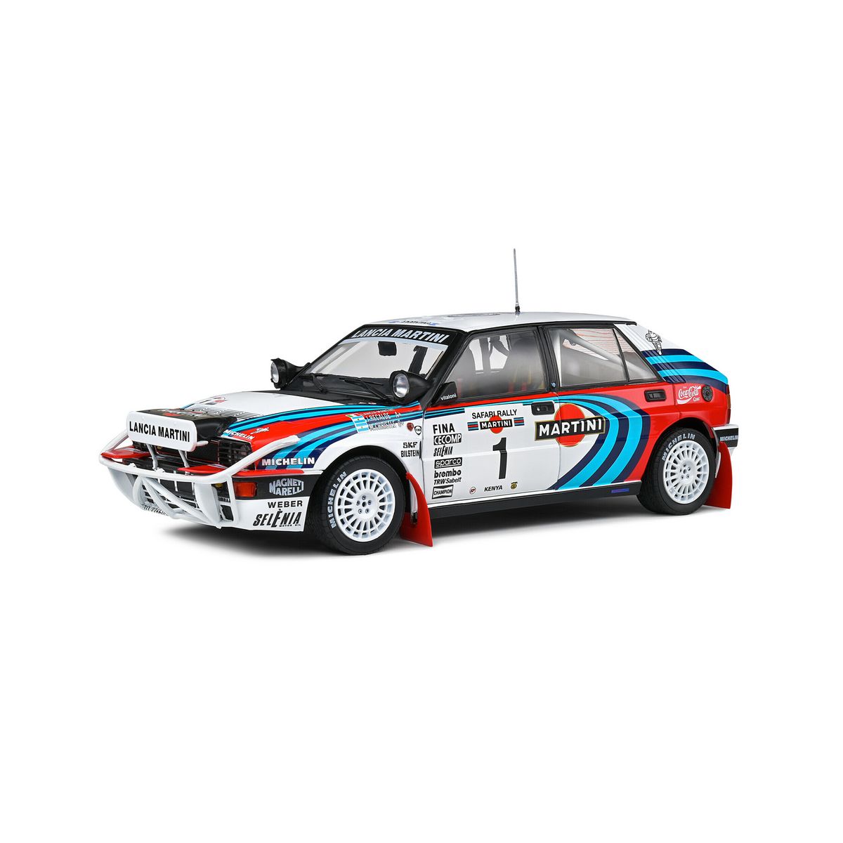 SOLIDO Véhicule Lancia Delta HT Intégral Safari Rallye 1991 - Blanc