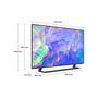 Voir la diapositive 8 : SAMSUNG TU50CU8505 TV LED 4K Crystal UHD 127 cm Smart TV