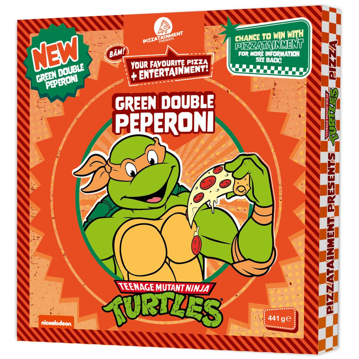 Tortue Ninja - Pizza double peppéroni 441g