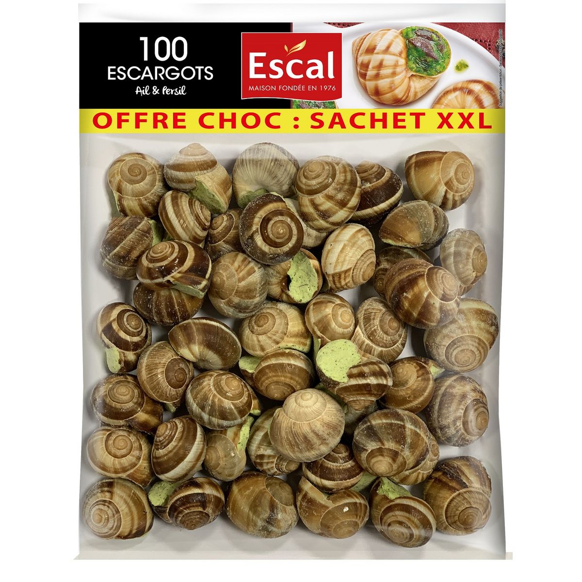 ESCAL Escargots ail et persil 100 Pieces