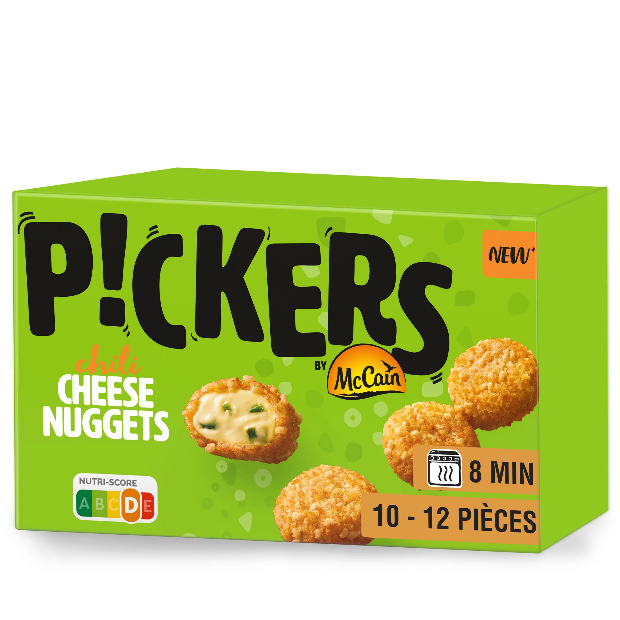 Voir la diapositive 2 : MCCAIN Pickers chili cheese nuggets 10-12 pièces 230g