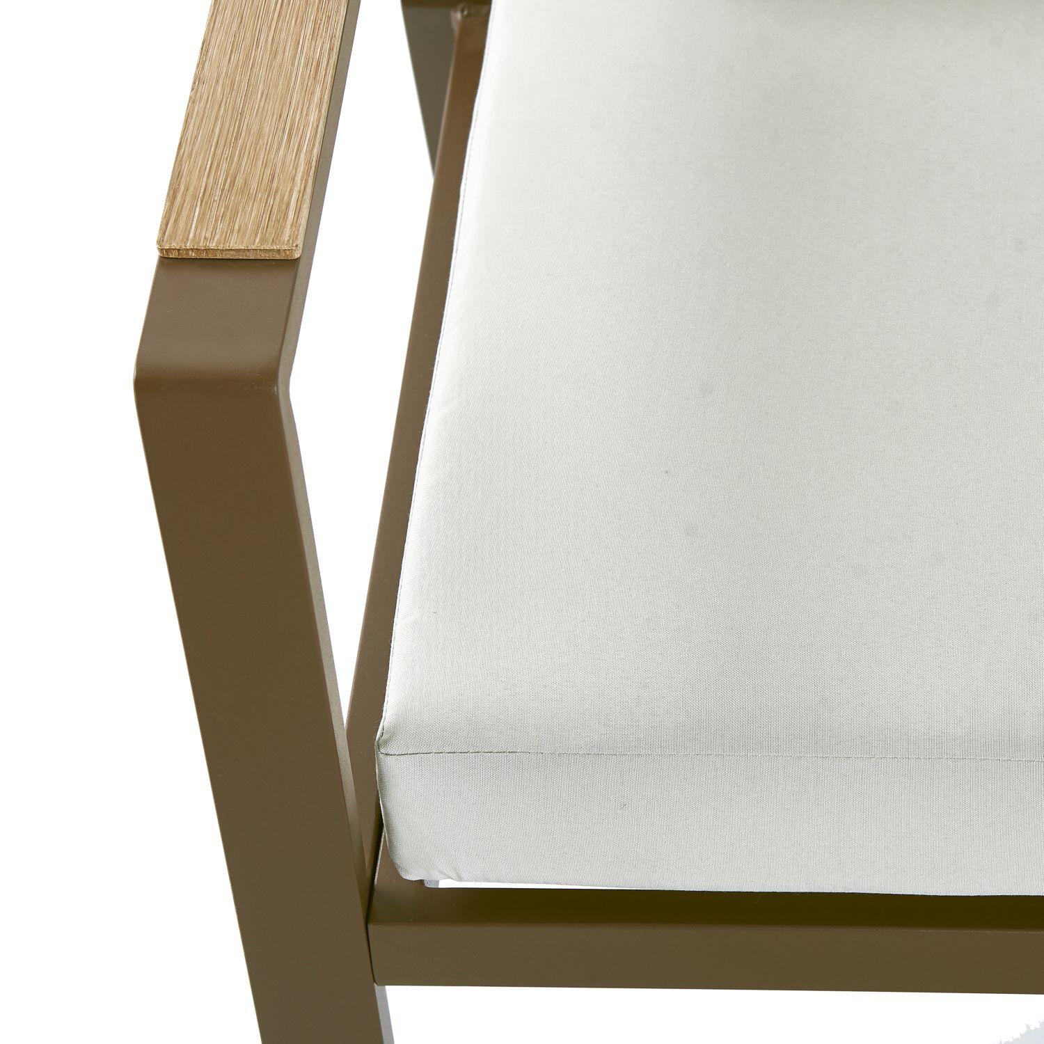 Voir la diapositive 4 : GARDENSTAR Salon de jardin - 5 places - Aluminium - Aspect bois