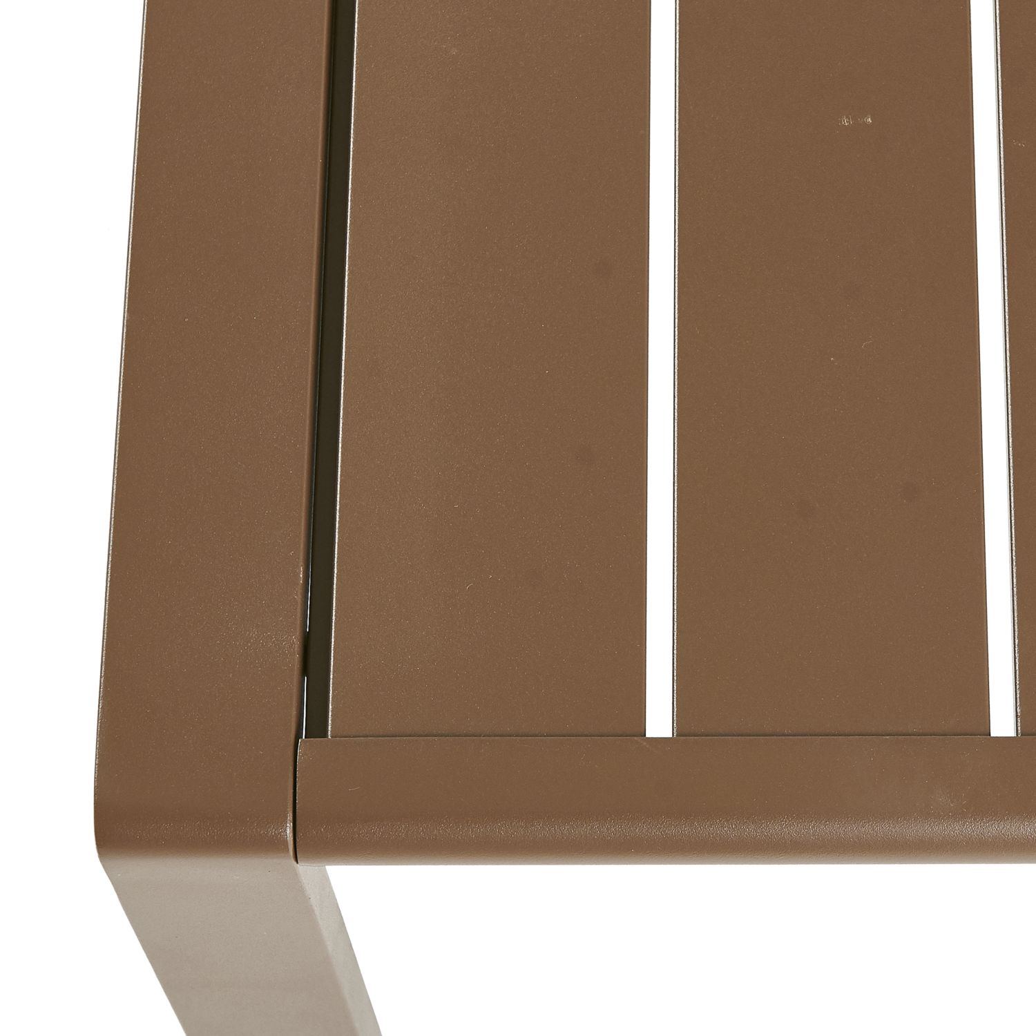 Voir la diapositive 6 : GARDENSTAR Salon de jardin - 5 places - Aluminium - Aspect bois