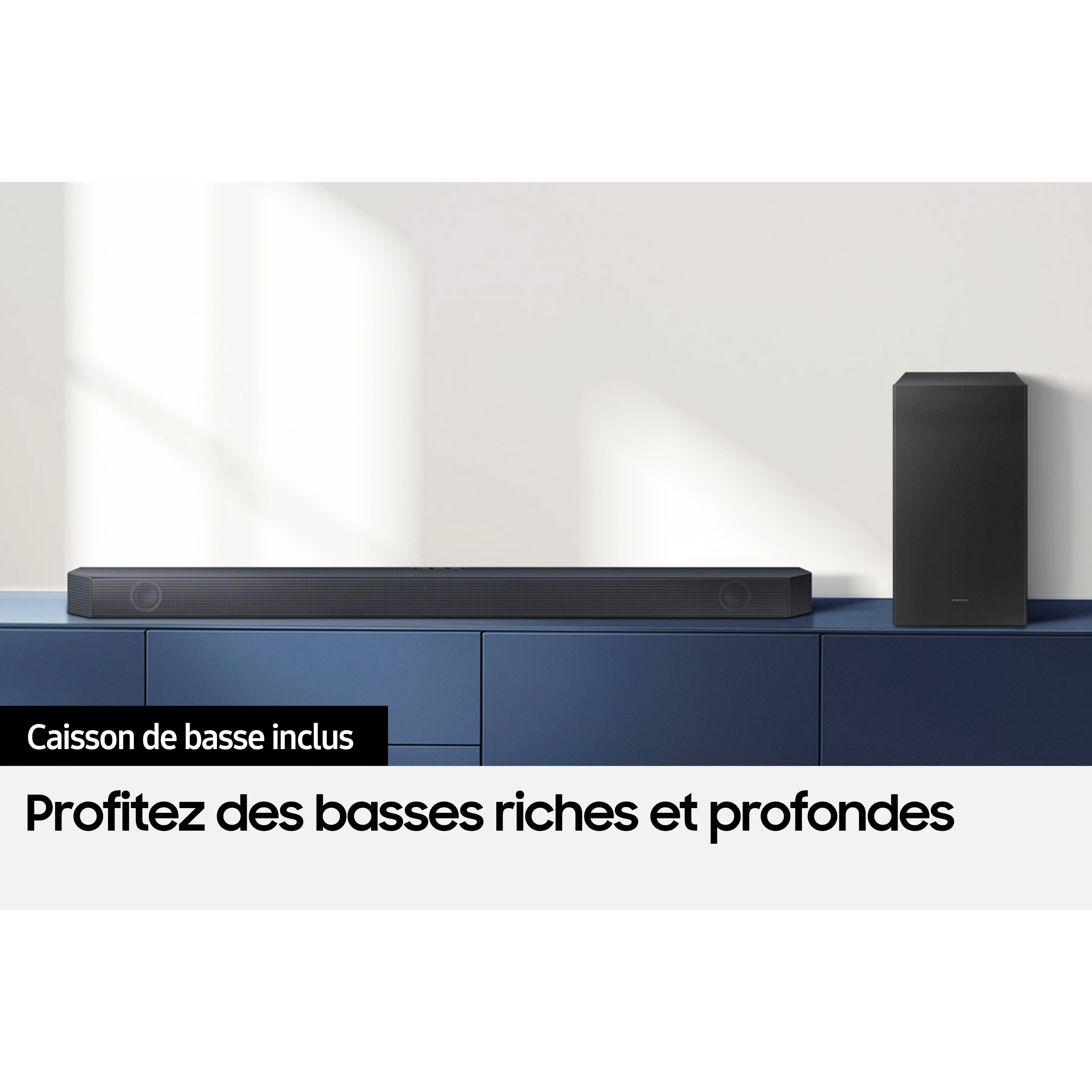 Voir la diapositive 12 : SAMSUNG HW-Q600C Barre de son Dolby Atmos 3.1.2 avec caisson de basses sans fil