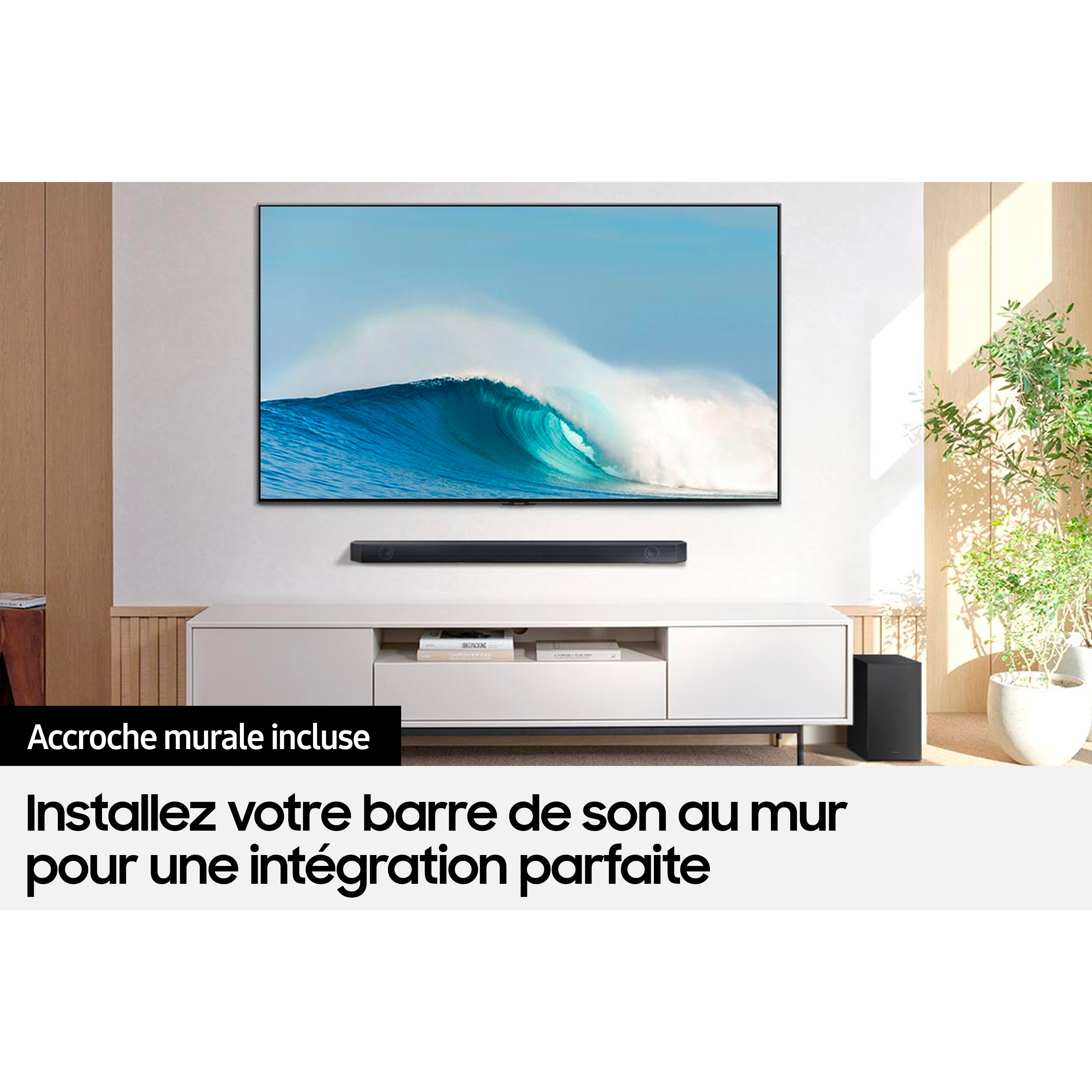 Voir la diapositive 6 : SAMSUNG HW-Q600C Barre de son Dolby Atmos 3.1.2 avec caisson de basses sans fil