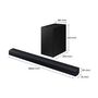 Voir la diapositive 3 : SAMSUNG Barre de son  HW-C450 DTS Virtual:X / Dolby 2Ch 2.1 avec caisson de basses sans fil