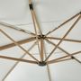 Voir la diapositive 3 : GARDENSTAR Parasol carré suspendu - Aluminium - 3x4xH2.67m - Marron