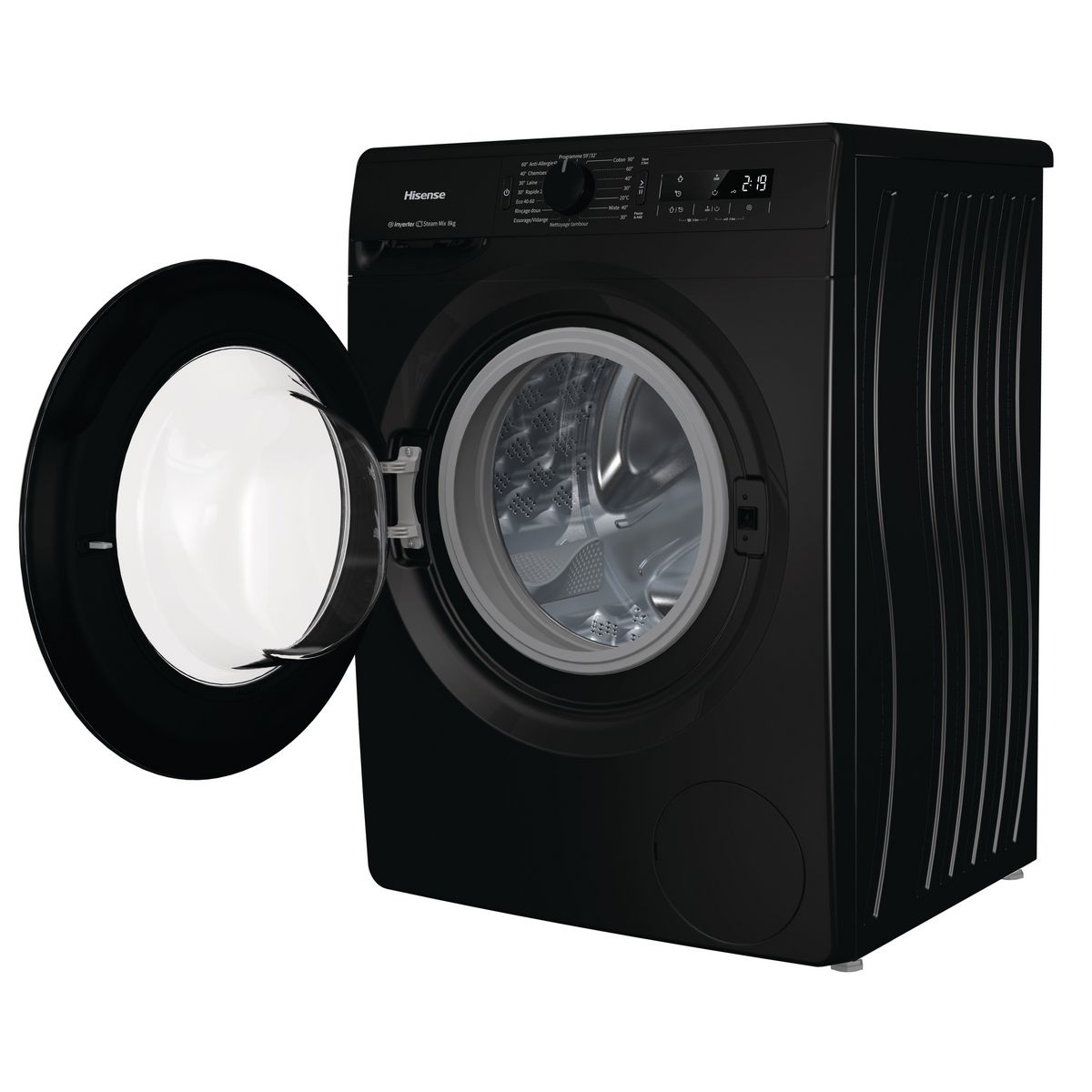 HISENSE Lave linge hublot à induction WFGP80143VMB, 8 kg, 1400 T/min, B
