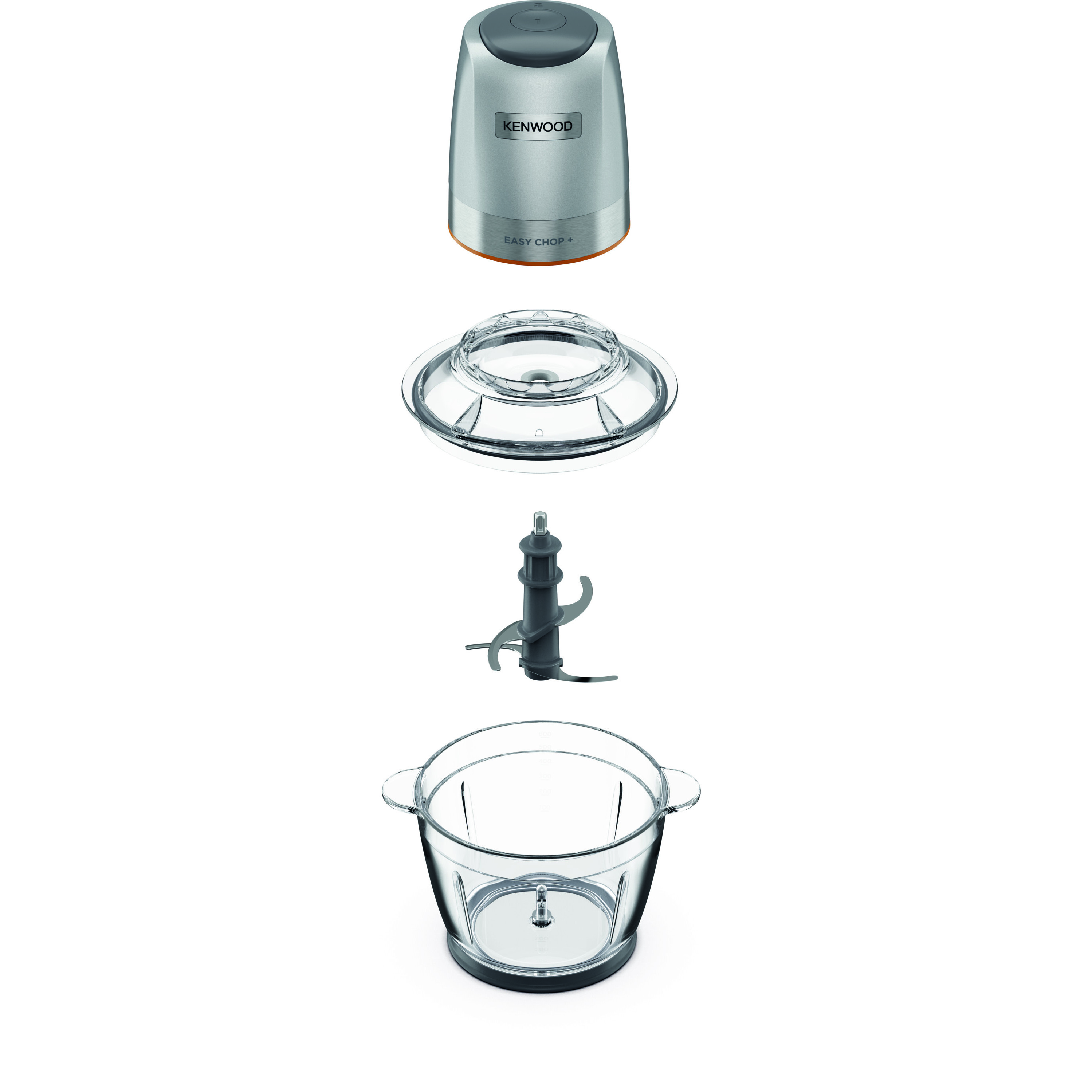 Voir la diapositive 2 : KENWOOD Mini hachoir électrique CHP62.400SI - Gris