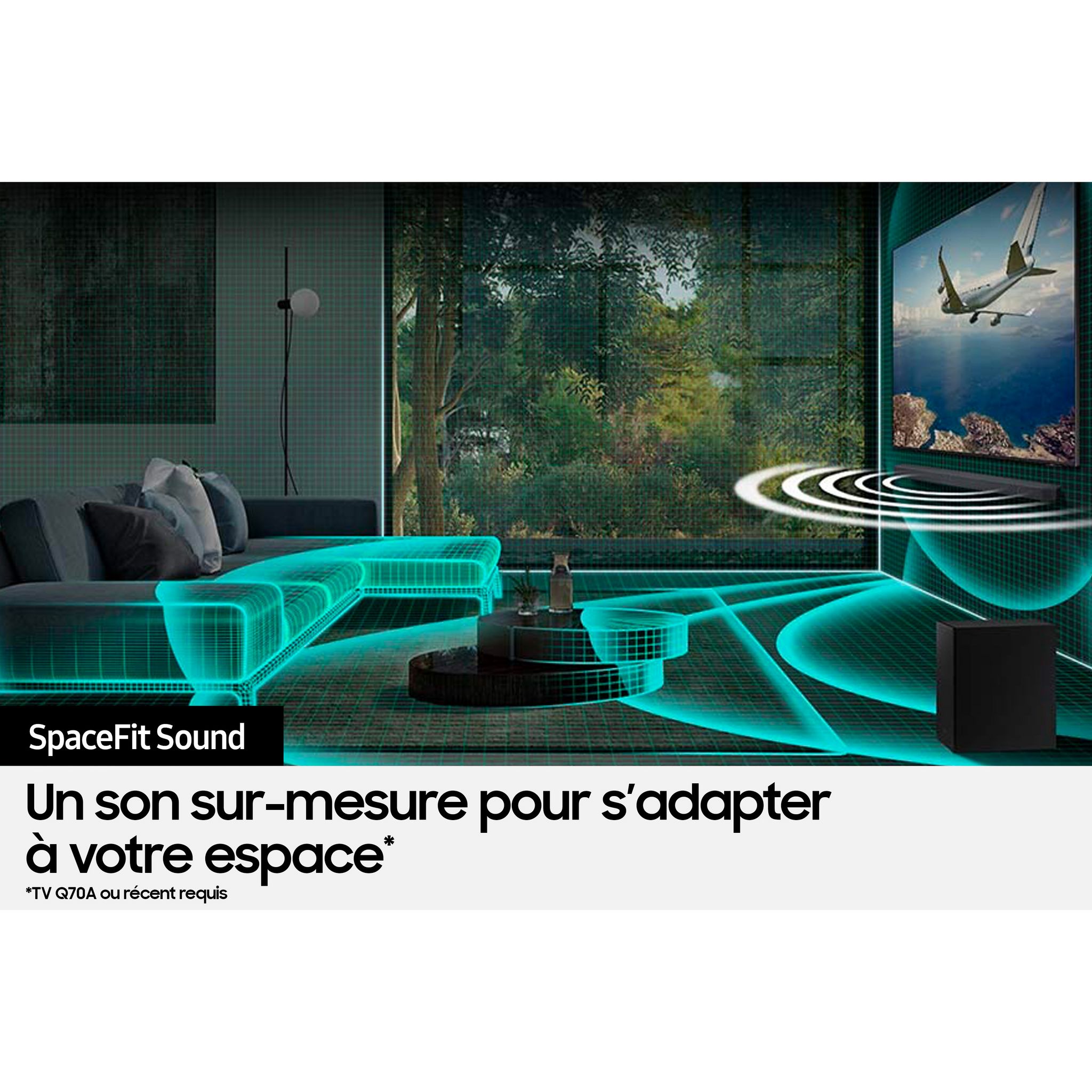 Voir la diapositive 9 : SAMSUNG Barre de son HW-Q700C  Dolby Atmos 3.1.2 avec caisson de basses sans fil