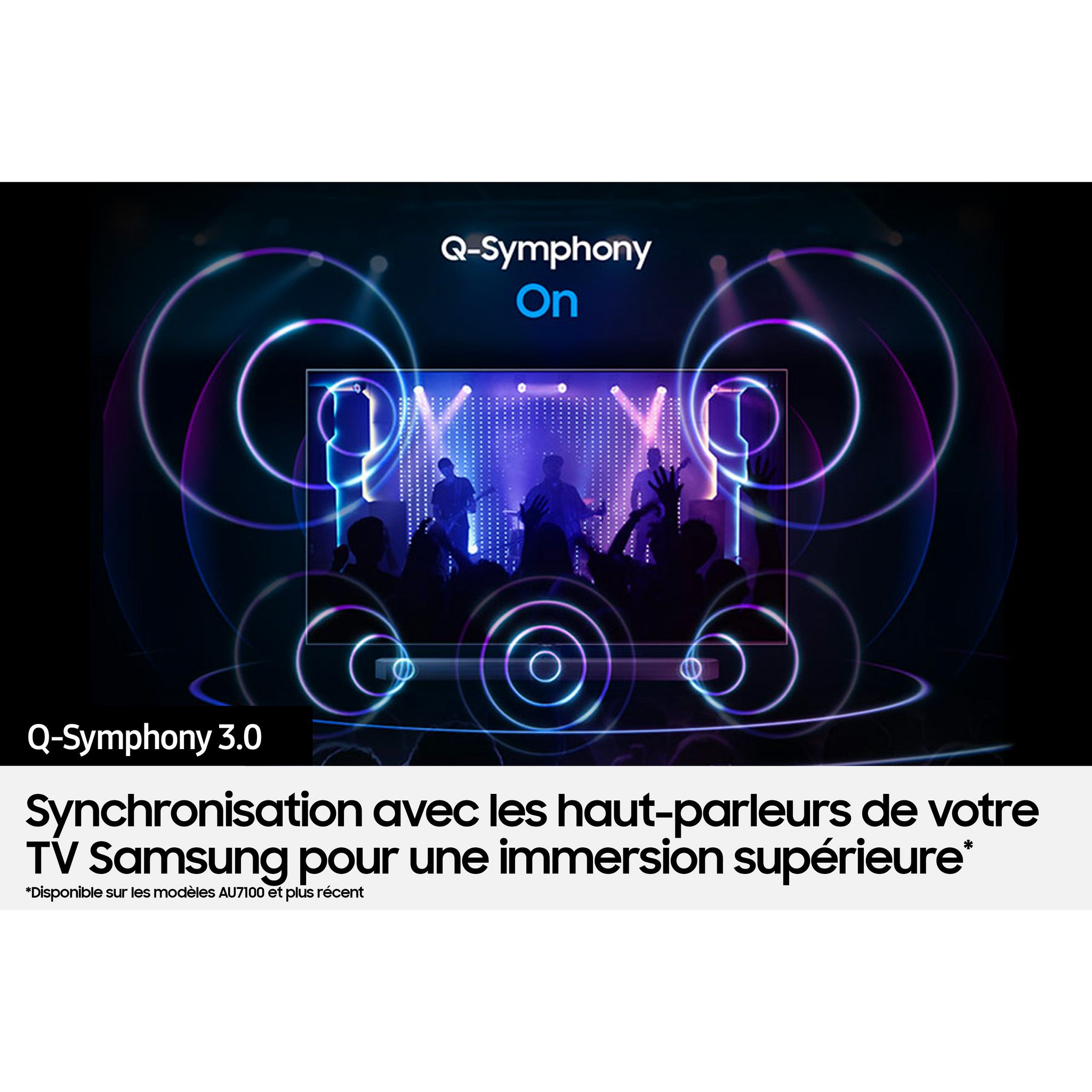 Voir la diapositive 10 : SAMSUNG Barre de son HW-Q700C  Dolby Atmos 3.1.2 avec caisson de basses sans fil